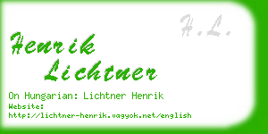 henrik lichtner business card